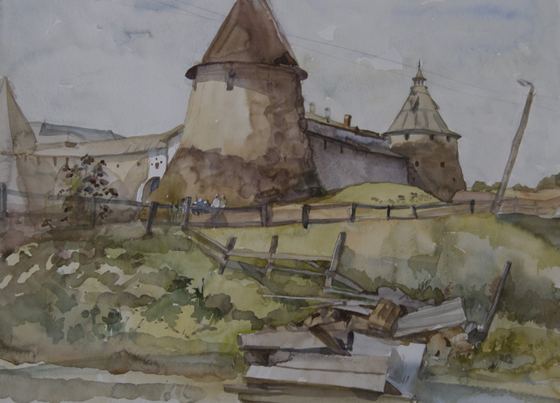 portfolio_gal/Aquarelle/Old fortress, Solovki islands.JPG